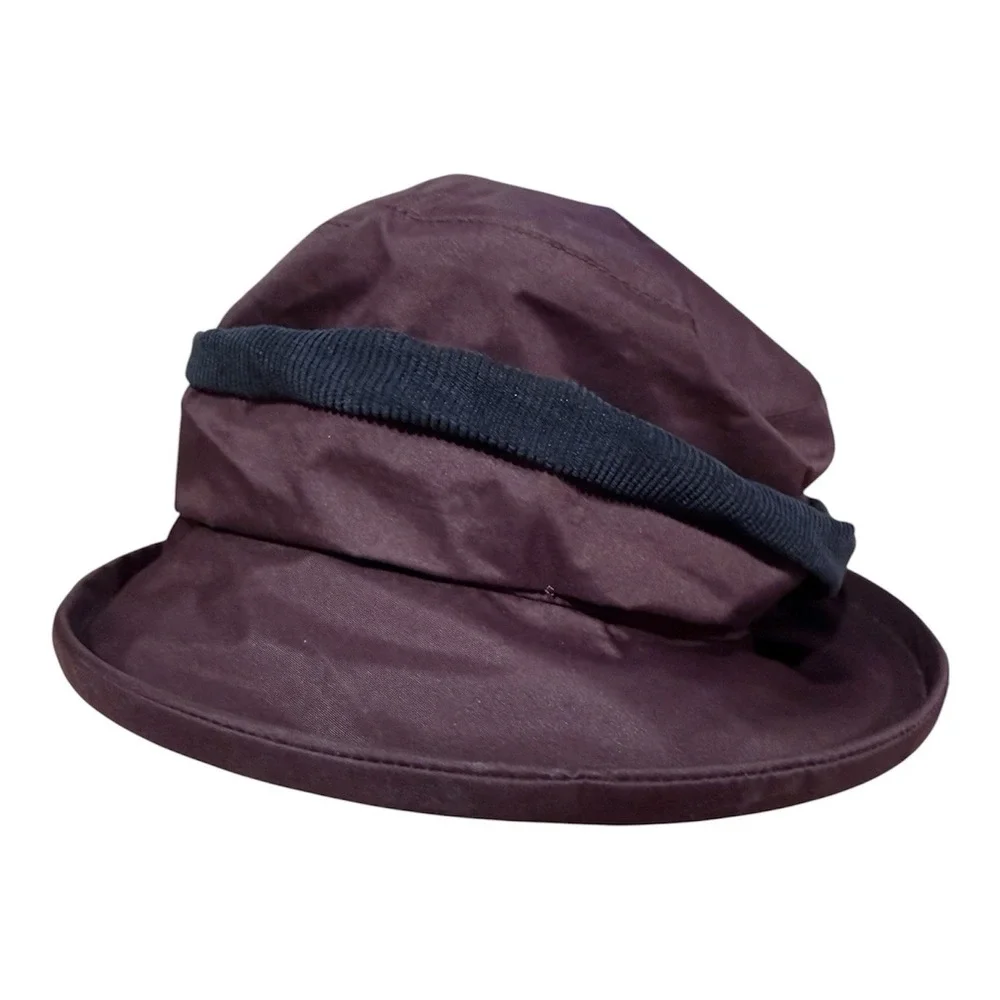 Jack Murphy Purple Malvern Rain Hat Cloche Deep Claret Eggplant Waterproof OS